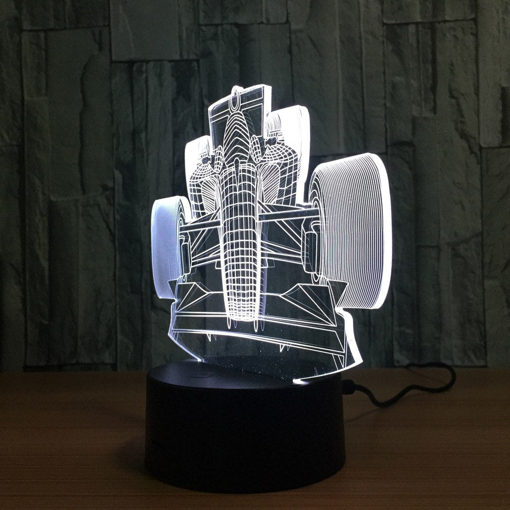 Lampara Decorativa de noche 3D Racing